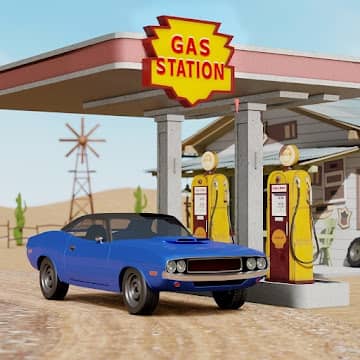 تحميل لعبة Gas Station Junkyard Simulator مهكرة اخر اصدار للاندرويد